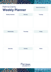 Free Path to Clarity Weekly Planner