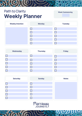 Path to Clarity Weekly Planner (Paid Version)